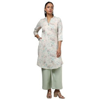 Soch Women's Cotton Linen Regular Kurta (1_Cws5Ku61140_Beige