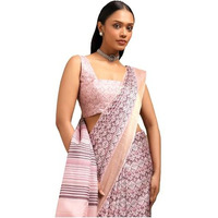 Soch Womens Purple Art Silk Ethnic Motif Saree