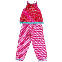 Libas Kids Girl's Printed Co-Ords (90036K_Pink
