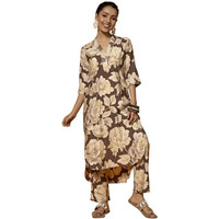 Libas Women's Silk Blend Co-Ords (35726_Brown