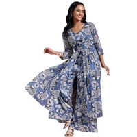 Libas Women's Chiffon Co-Ords (27571_Blue