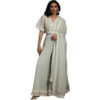 Libas Women's Poly Georgette Co-Ords (27586A_Green