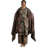 Libas Womens Printed Cotton Straight Kurta With Palazzos And Dupatta