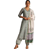 Libas Women's Cotton Kurta Set (35923_Green
