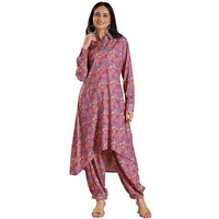Libas Women's Printed Co-Ords (27801_Purple Xl)