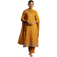 Libas Women's Silk Blend Kurta Set (48594