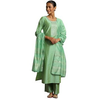 Libas Women's Silk Blend Kurta Set (Gs908