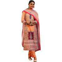 Libas Women's Linen Kurta Set (27842_Multicolor
