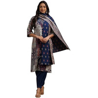 Libas Women's Silk Blend Kurta Set (36686O