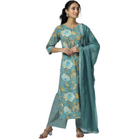 Libas Women's Pure Cotton Kurta Set (36746O_Grey