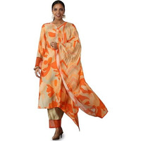 Libas Women's Cotton Blend Kurta Set (48747O_Grey