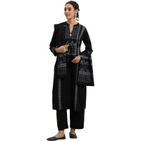 Libas Women's Wool Blend Kurta Set (48803W_Black