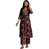 Libas Women's Silk Blend Kurta Set (36814
