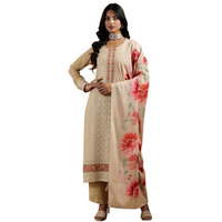 Libas Women's Georgette Kurta Set (48850_Beige