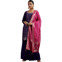Libas Women's Silk Blend Kurta Set (48858