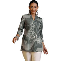 Libas Women's Linen Regular Kurti (58158O_Grey
