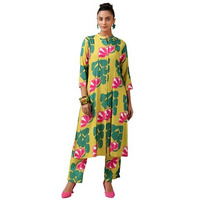 Libas Womens Printed Silk Blend Co-Ord Set For Women