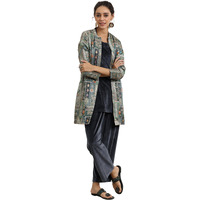 Libas Womens Solid Velvet Co-Ord Set For Women