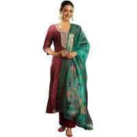 Libas Women's Silk Blend Kurta Set (49271