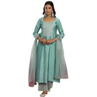 Libas Women's Chanderi Silk Kurta Set (49282