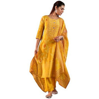 Libas Women's Silk Blend Kurta Set (49328