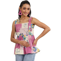 Libas Women's Cotton Printed Anarkali Kurtis (29377O_Pink_Xl)