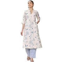 Libas Women's Cotton Blend Straight Kurtas (29423O_Blue_L)