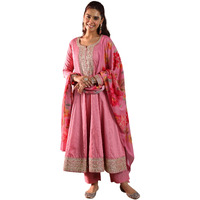 Libas Women's Silk Blend Kurta Set (49509