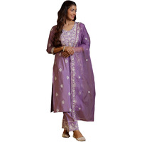 Libas Women's Silk Blend Kurta Set (278270R