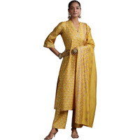 Libas Women's Silk Blend Kurta Set (369820R