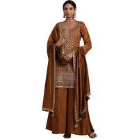 Libas Women's Silk Blend Kurta Set (486060R