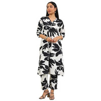 Libas Women's Crepe Printed Co-Ords (400404_White_Xxl)