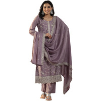 Libas Women's Silk Blend Kurta Set (49517Rl_Mauve