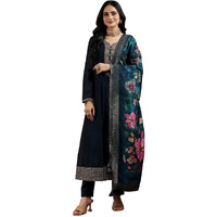 Libas Women's Silk Blend Kurta Set (48837H