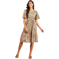 Modeve Women Paisley Print Beige Dress_Small