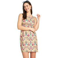Modeve Women Multicolor Sleeveless A Line Dress