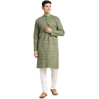 Sojanya (Since 1958 Men's Cotton Printed Only Long Kurta