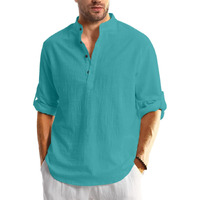 Bellstone Men's Solid Regular Fit Shirt (Kurta1600_Rama_M