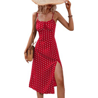 Greciilooks Dress | Stylish Dresses For Women | One Piece | Short Sleeve | Knee Lenght Summer Dress For Women (In, Alpha, M, Red)