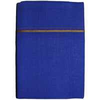 Prakasam Cotton Mens Single Colour Dhoti/Single Mundu/1.30X2.00 Meter Single Dhoti (Blue)