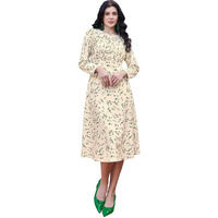 Purvaja Womens A-Line Midi Length Dress (Wini-010-Dusty_Green_Xx-Large)