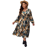Sugathari Creap Beige V-Neck Maxi Western Dresses For Women (Dress2 85 Beige Xxl)