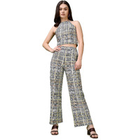 Purvaja Womens Maxi Co-Ords (Reha-019-Tweed_Multi_Small) Multicolour