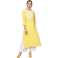 Varanga Women's Cotton Straight Kurta