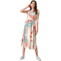 Leriya Fashion One Piece Dress For Women| Midi Dress For Women| Birthday Dress For Women (Small, Blue)
