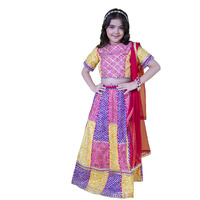 Naughty Ninos Girls Printed Ready To Wear Lehenga & Blouse With Dupatta (Nn00017Eth_7-8 Years)
