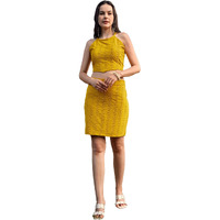 Purvaja Womens Mini Co-Ords (Nixa-002-Yellow_Yellow_Xx-Large)