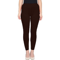 Shasmi Women's Stretch Leggings Ankle Chocolate Brown 101 M