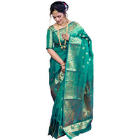 Sugathari Women's Banarasi Saree Pure Kanjivaram Silk Saree Soft New Ladies 2025 Design Wear Pattu Sarees Latest Sadi Party Sari Collections With Blouse Piece (San Pari-226-Rama)
