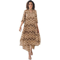 Toochki Salwar Suit Set For Women | Kurta Set For Women | Zig Zag Printed Salwar Suits | Ethnic Wear Salwar Suits | Two Piece Kurta Set | Salwar Kurta Set For Women | A Line Salwar Suit Set